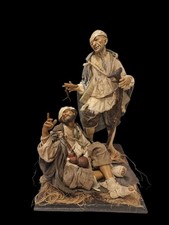 Pastore Presepe Coppia MENDICANTI  KRIPPE,KRIPPEN,CRECHE,BELEN,Napoletano