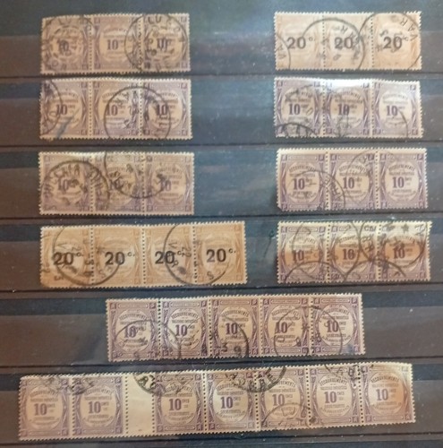 Bande timbres anciens - bande, avant