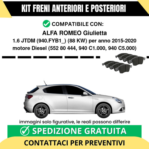 Pastiglie freno ant post - pastiglie,