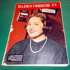 RADIOCORRIERE TV n.14 originale del 1960 con in copertina Lea Padovani