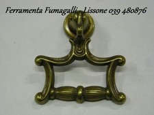 MP0102 MANIGLIETTA MANIGLIETTE PENDENTE ORO 48x40 RESTAURO MOBILE ANTICO VECCHIO