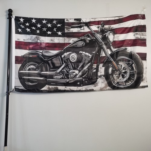 Bandiera moto usa stelle - moto, e