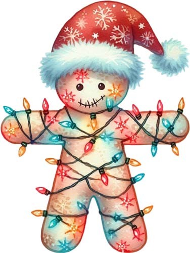 Bambola voodoo natalizia - , arte
