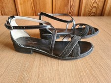 SANDALI DONNA NERO GIARDINI TG 39