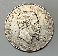5 LIRE 1871 - MILANO - ITALIA