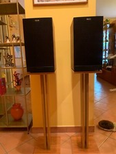 KLIPSCH RB 61 CHERRY CASSE LIBRERIA COMPLETE DI STAND IN LEGNO, PERFETTE!!