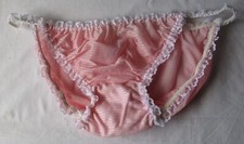 Slip lingerie DDR rosa bianco
