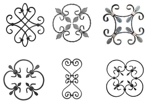 Rosetta ornamentale ferro - ornamentale, in
