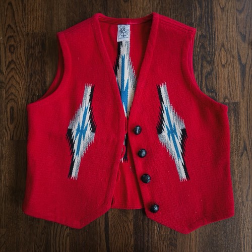 Gilet vintage chimayo rosso - ,