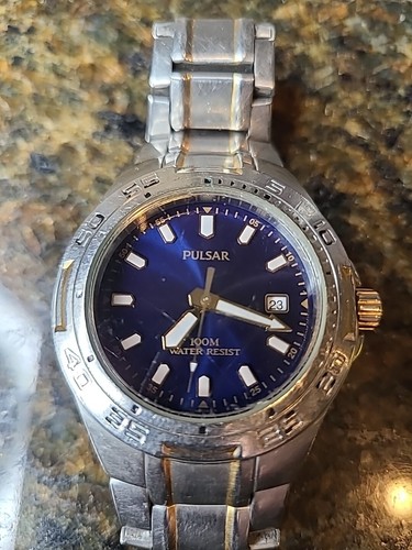 Pulsar blue dial vj32 - blue,