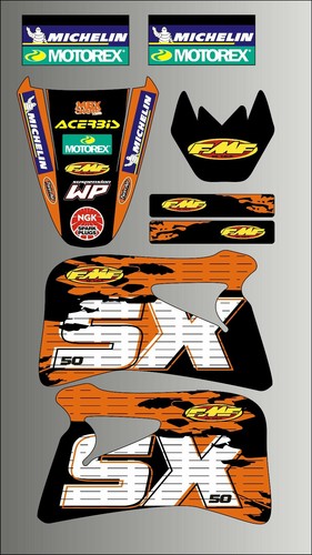 Kit grafica ktm adesivi - kit,