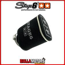 S6-35022/BK FILTRO ARIA STAGE6 DOUBLE-LAYER NERO OVALE IMBOCCO D. 70MM