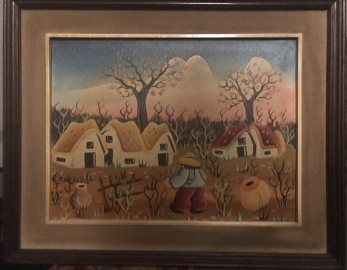 Quadro naif del pittore - quadro,