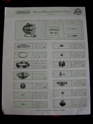 Aprilia foglio catalogo - aprilia-,
