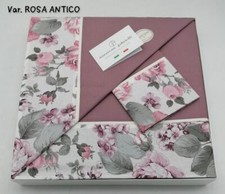 Completo Lenzuola Nazareno Gabrielli 100% Cotone Tinta Unita Con Balza Stampata