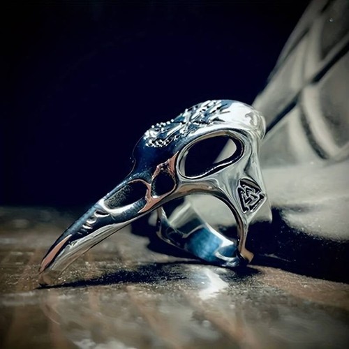 Anello uomo metallo teschio - anello,