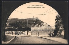 San Sebastian, Monte Igueldo visto desde el Tunel, cartolina 