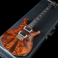 Paul Reed Smith PRS Custom 24 10 Top arancione modello tigre collo sottile USA 2023