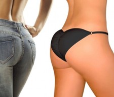Slip Donna Imbottiti Nero XL Solleva per sollevare i glutei Sexy Brasiliana