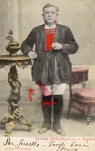 Antica cartolina costumi - cartolina:,