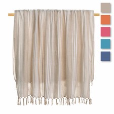 Telo mare Pareo Fouta Spot con frange 190x210 cm Y744