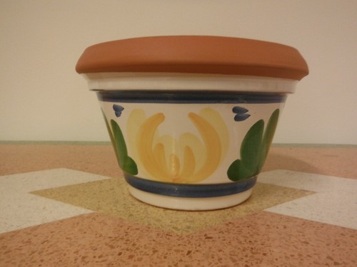 Vaso portavaso in terracotta - /,