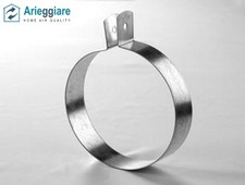 Collare di staffaggio in lamiera zincata per condotta aria - confezione 2 pezzi