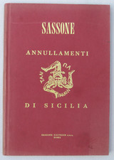catalogo SASSONE Annullamenti di Sicilia