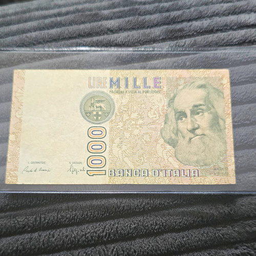 Italy 1000 lire - 1000, "mille"