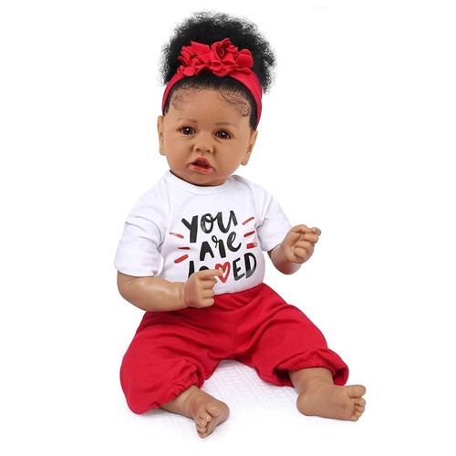 Black reborn baby - black, doll