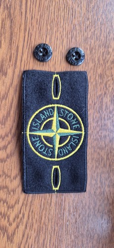 Stone island badge with - stone,