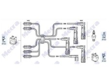 KIT CAVI CANDELE ALFA ROMEO 75 SPIDER 1.6 1.8 2.0 ie dal 1989