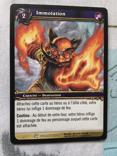 World warcraft card - world,