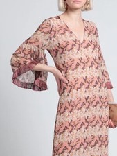 Pinko abito lungo con frange