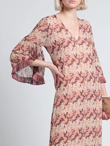Pinko abito lungo con frange