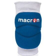 Coppia Ginocchiere Volley Pallavolo MACRON WALL Blu Royal Imbottite elastiche