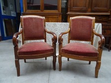 Coppia di poltrone Impero in