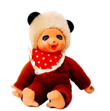 Moncicci Ko Panda pupazzo bambola anni 80 mai usato ma impolverato