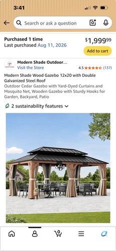 Gazebo cedar steel hard - gazebo, w