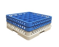 Cestello Componibile Lavastoviglie per Bicchieri cm 50x50x14min-28max