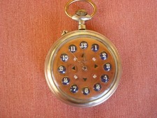 ANTICO OROLOGIO DA TASCA MISURA GRANDE 57 MM EPOCA '900 FUNZIONA