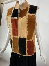 Gilet smanicato patchwork