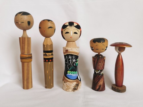 Kokeshi lot poupées - kokeshi, 5