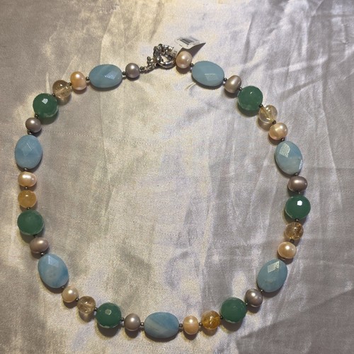 Collana perline firmata - collana,