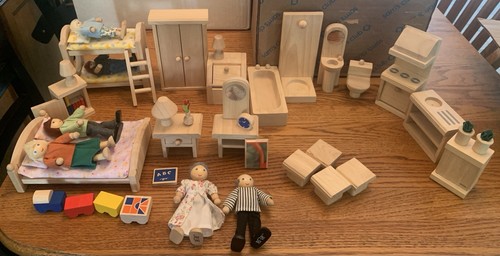 Plan toys set mobili - mobili, legno