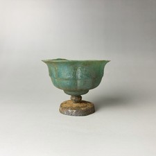 Rara tazza piedi alti di loto