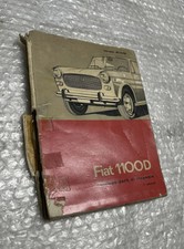 Libretto Uso E Manutenzione Originale Fiat 1100 D 1964 603.10.028