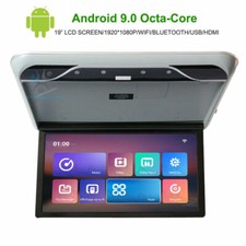Schermo monitor tetto soffitto auto 19" Android 9.0 USB HDMI FM 1080P Bluetooth WIFI