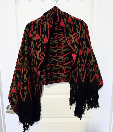 Scialle vintage messicano lana