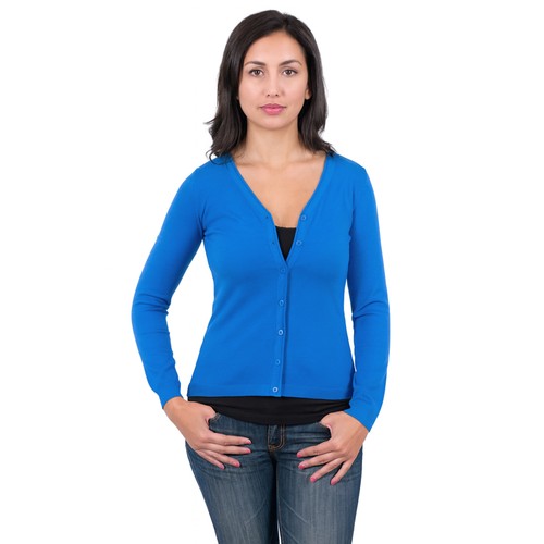 Cardigan donna scollo - a, vero